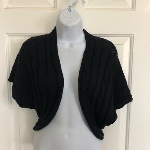 Black shrug sweater